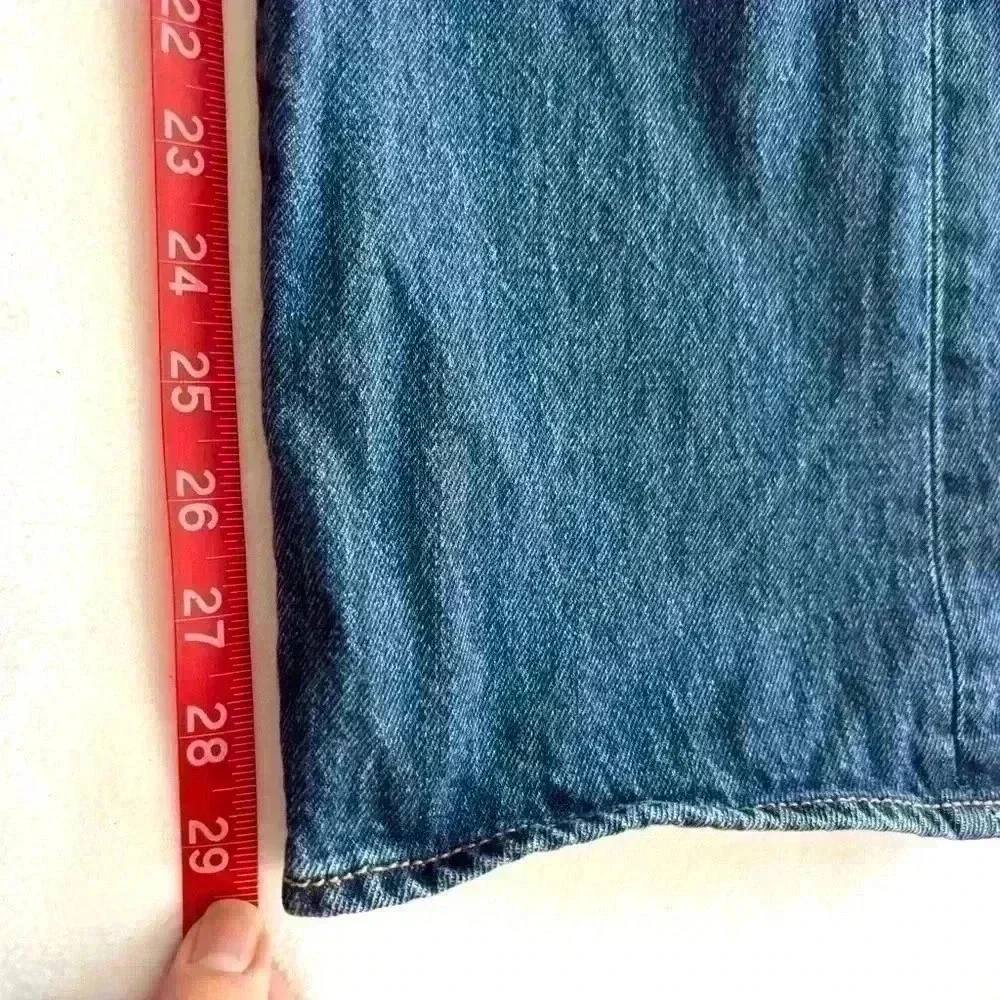 Rare Levis 501 Button Fly X-Large Patch Rugged Solid Red‎ Tag Jean Size 34/30